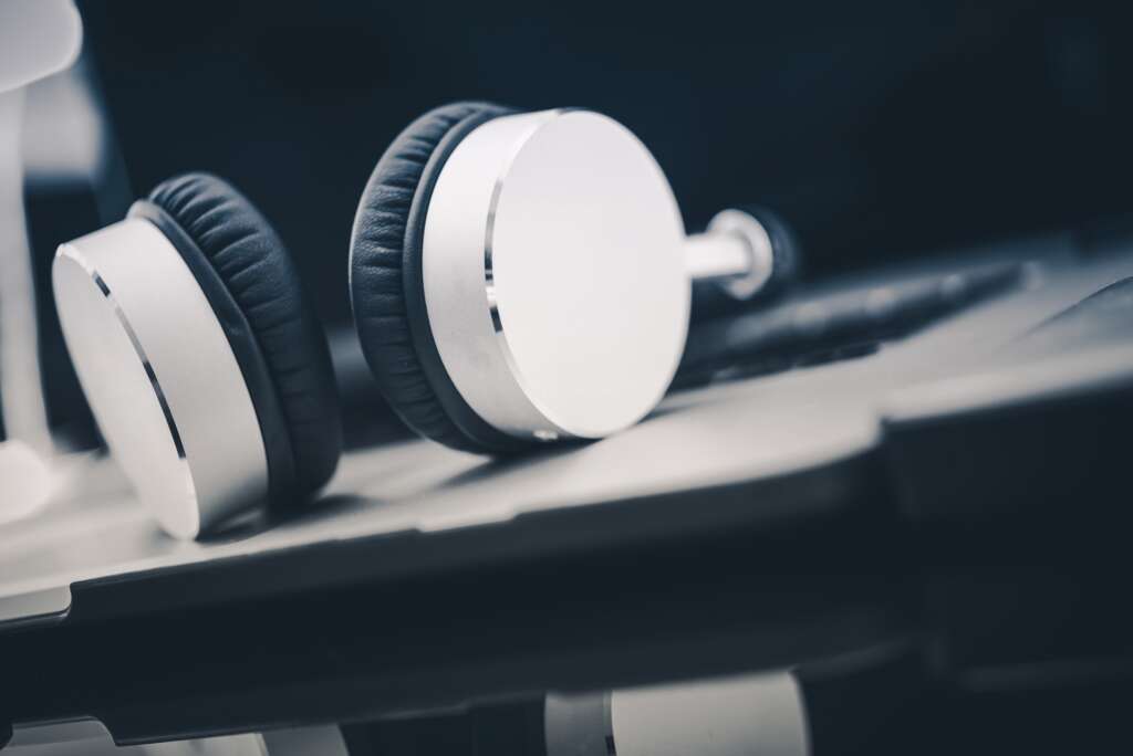 Listening Audiobooks Concept